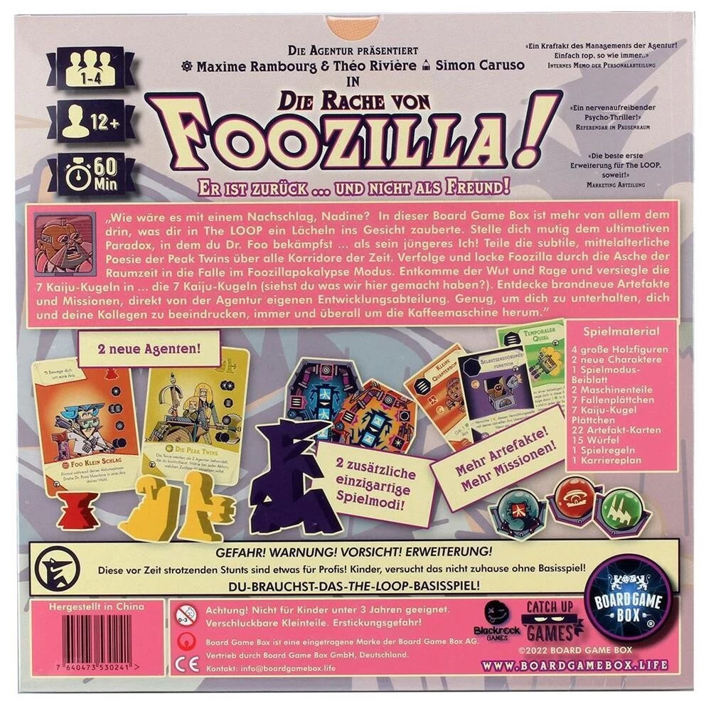 Board Game Box The Loop - Die Rache Von Foozilla Erweiterung (DE) 2 Board Game Box The Loop - Die Rache Von Foozilla Erweiterung (DE) – Bild 2