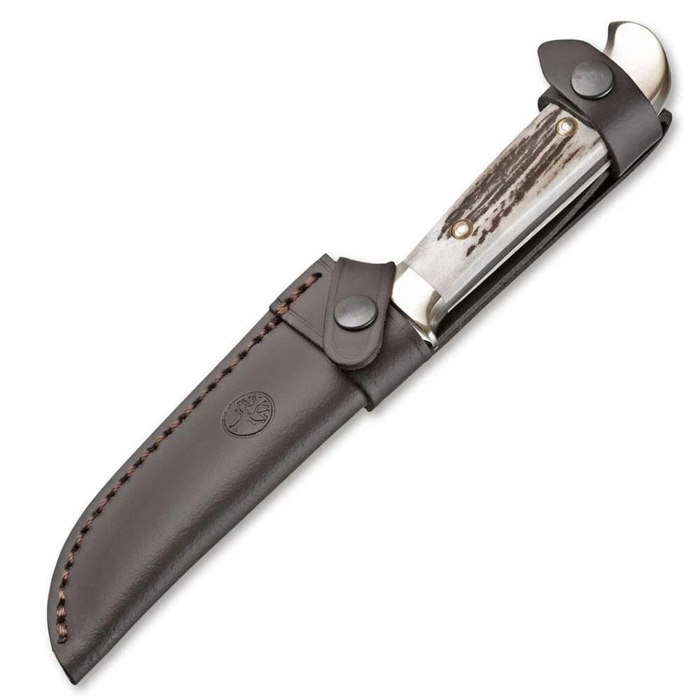 Böker Försternicker Hirschhorn Fahrtenmesser (120517) 2 Böker Försternicker Hirschhorn Fahrtenmesser (120517) – Bild 2