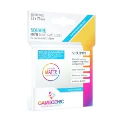 Gamegenic Matte Square-Sized Sleeves Kartenschutzhüllen 73x73mm (50 Stück)