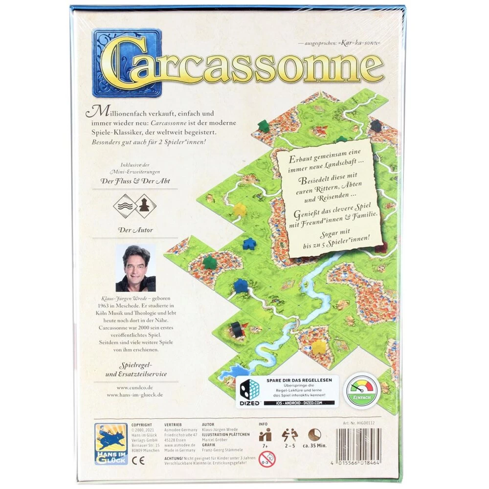 Hans Im Glück Carcassonne V3.0 - Grundspiel (DE) Spiel Des Jahres 2001 2 Hans Im Glück Carcassonne V3.0 - Grundspiel (DE) Spiel Des Jahres 2001 – Bild 2