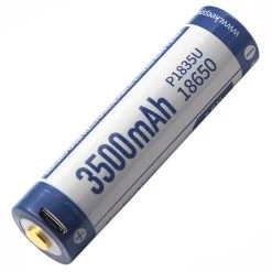 Keeppower 18650 - 3500mAh (P1835U) - Geschützter Li-Ion-Akku USB-Anschluss