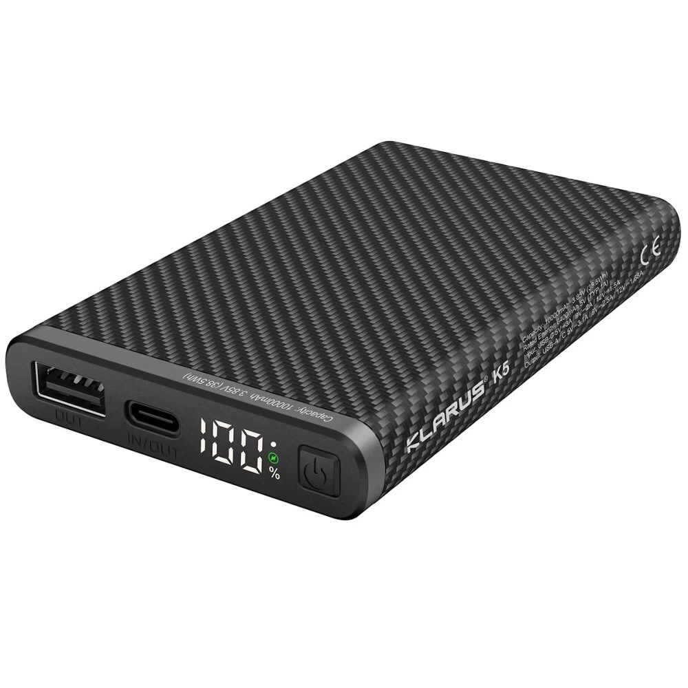 Klarus K5 Carbon Powerbank Mit 10000mAh 1 Klarus K5 Carbon Powerbank Mit 10000mAh