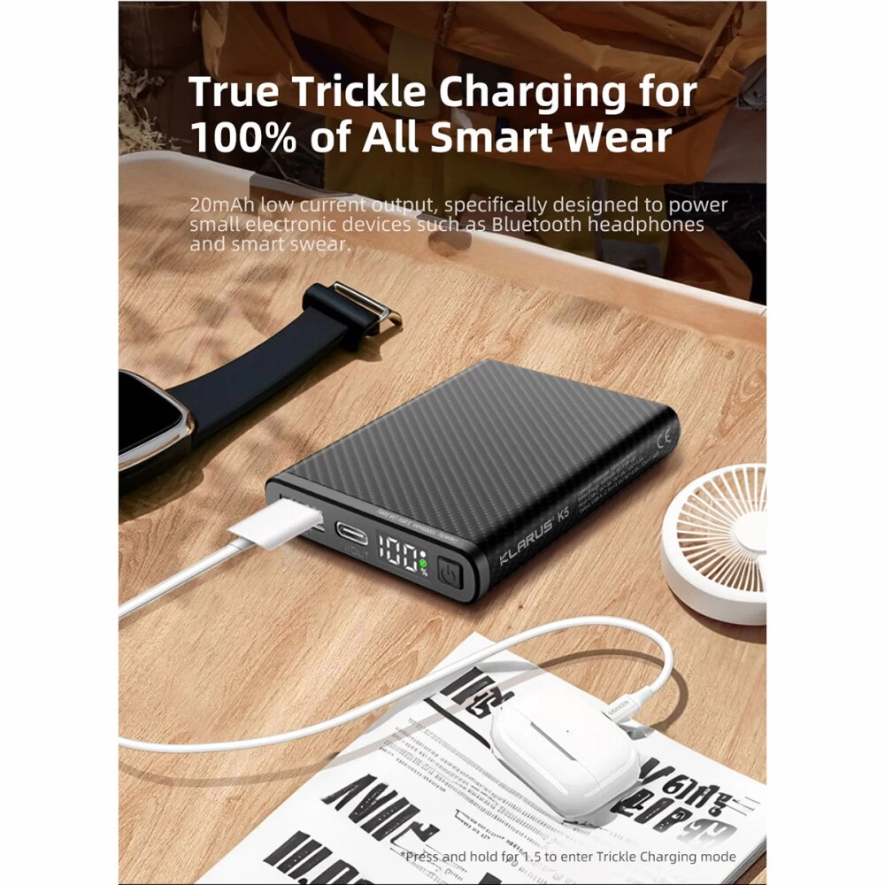 Klarus K5 Carbon Powerbank Mit 10000mAh 6 Klarus K5 Carbon Powerbank Mit 10000mAh – Bild 6