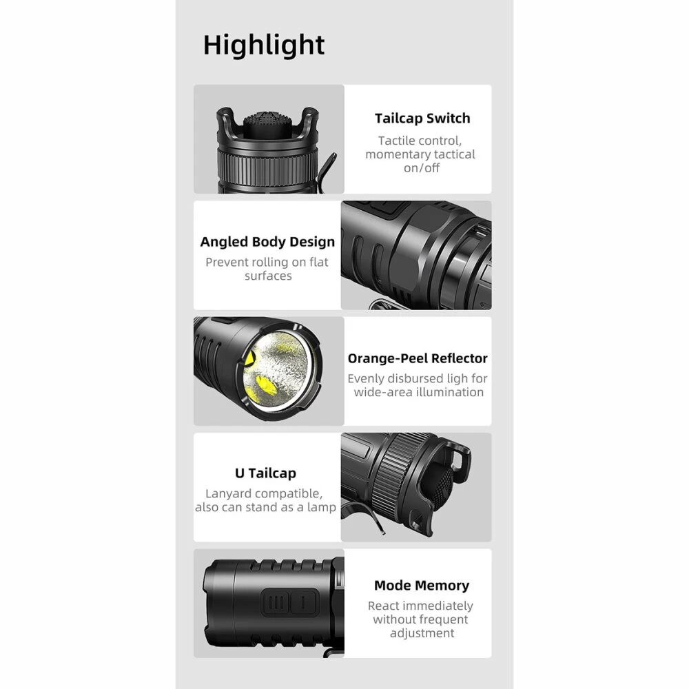 Klarus XT1C Pro LED Taschenlampe 1000 Lumen 4 Klarus XT1C Pro LED Taschenlampe 1000 Lumen – Bild 4