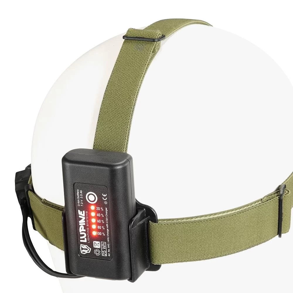 Lupine Piko R4 All-in-One Set 2100 Lumen Helm-/Stirnlampe + Fernbedienung Olive 3 Lupine Piko R4 All-in-One Set 2100 Lumen Helm-/Stirnlampe + Fernbedienung Olive – Bild 3