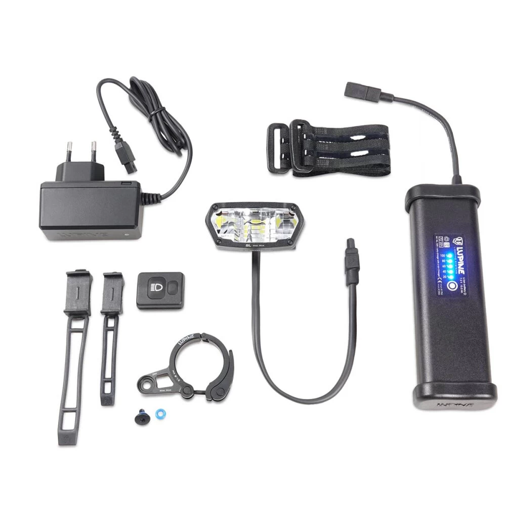 Lupine SL MiniMax AF 2400 Lumen Fahrradlampe + 10Ah SC-Akku + 31,8 Mm Halter 7 Lupine SL MiniMax AF 2400 Lumen Fahrradlampe + 10Ah SC-Akku + 31,8 Mm Halter – Bild 7