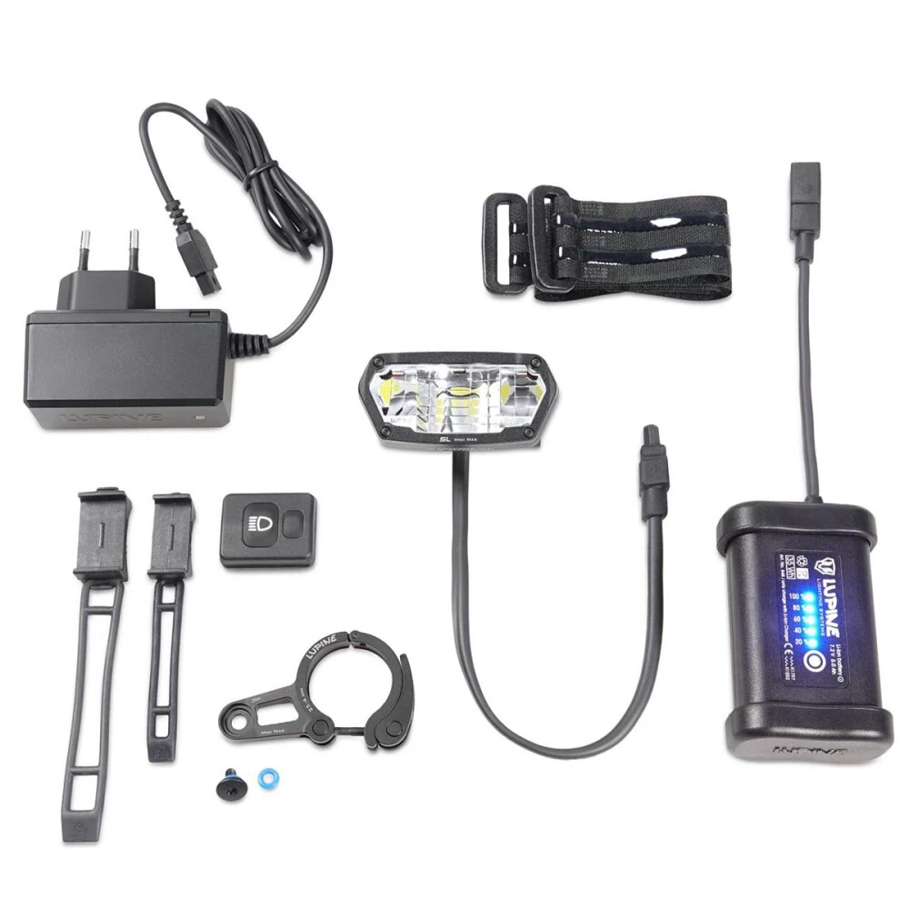Lupine SL MiniMax AF 2400 Lumen Fahrradlampe + 5Ah SC-Akku + 25,4 Mm Halter 7 Lupine SL MiniMax AF 2400 Lumen Fahrradlampe + 5Ah SC-Akku + 25,4 Mm Halter – Bild 7
