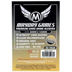 Mayday Premium Magnum Gold Sleeves Hüllen 80x120mm (50 Stück) Für Dixit - 7146