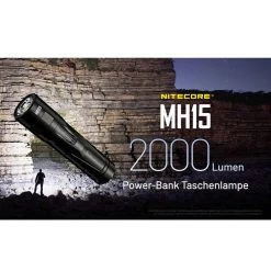 Nitecore MH15 LED Taschenlampe 2000 Lumen Mit Powerbank-Funktion -Outdoor Gear Verkauf nitecore mh15 led taschenlampe 2000 lumen mit powerbank funktion4