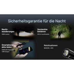 Nitecore MH15 LED Taschenlampe 2000 Lumen Mit Powerbank-Funktion -Outdoor Gear Verkauf nitecore mh15 led taschenlampe 2000 lumen mit powerbank funktion5
