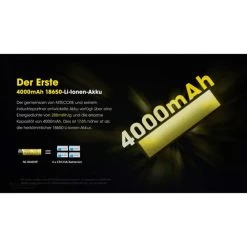 Nitecore NL1840HP 18650 - Li-Ion Akku 4000mAh Bis 10A -Outdoor Gear Verkauf nitecore nl1840hp 18650 li ion akku 4000mah bis 10a3