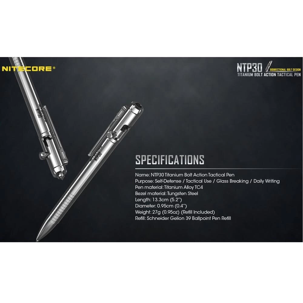 Nitecore NTP30 Titan Tactical Pen 3 Nitecore NTP30 Titan Tactical Pen – Bild 3
