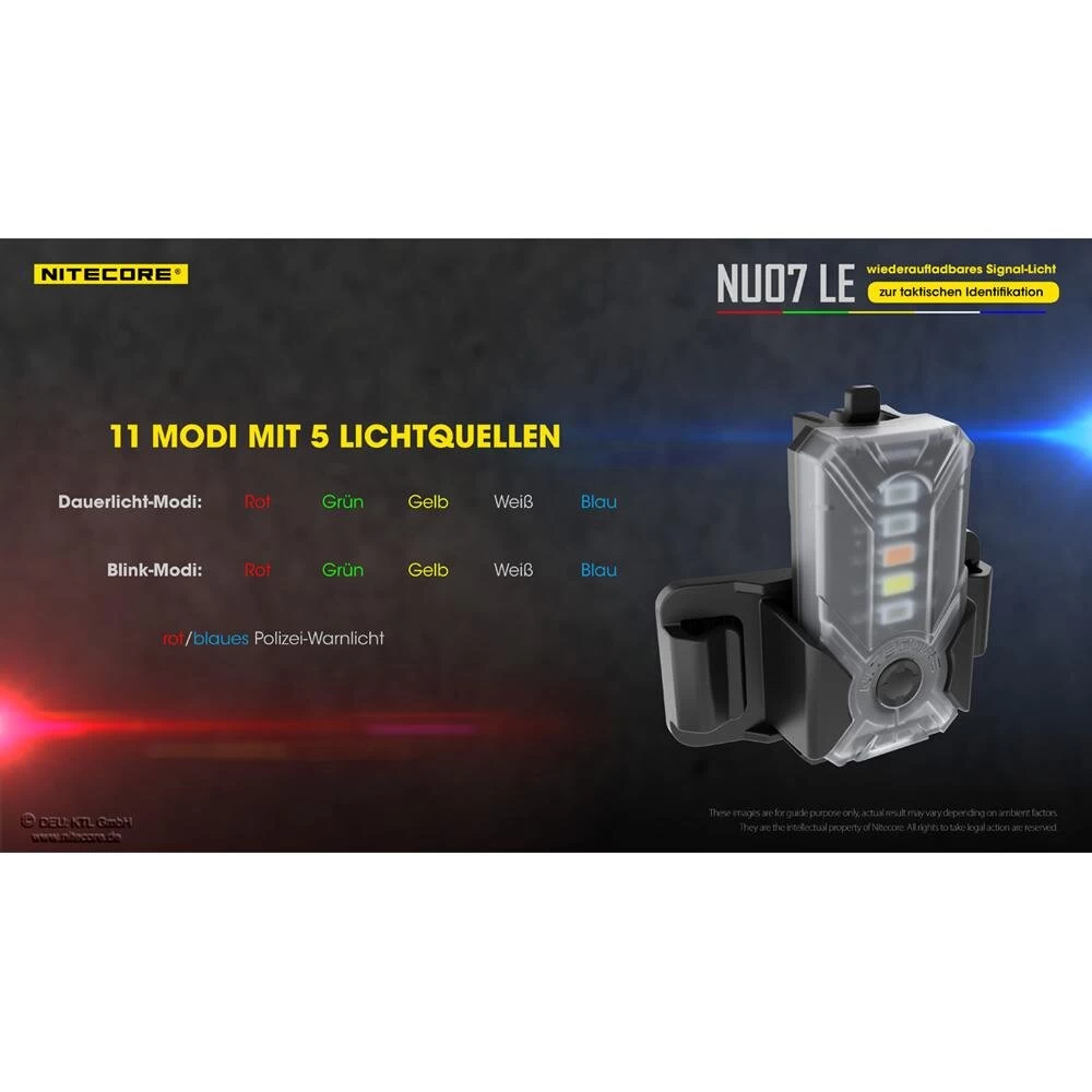 Nitecore NU07 LE - Signalleuchte 3 Nitecore NU07 LE - Signalleuchte – Bild 3
