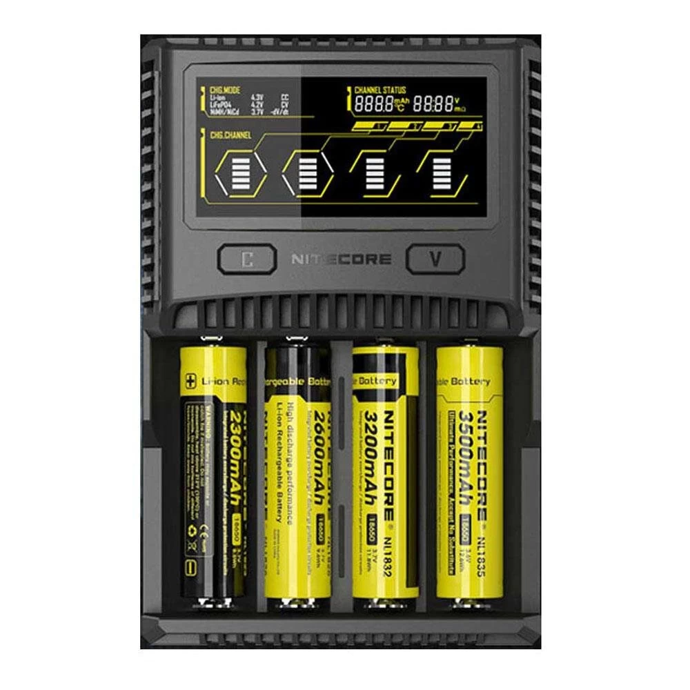 Nitecore SC4 (4-Schacht Schnellladegerät 3A) 2 Nitecore SC4 (4-Schacht Schnellladegerät 3A) – Bild 2