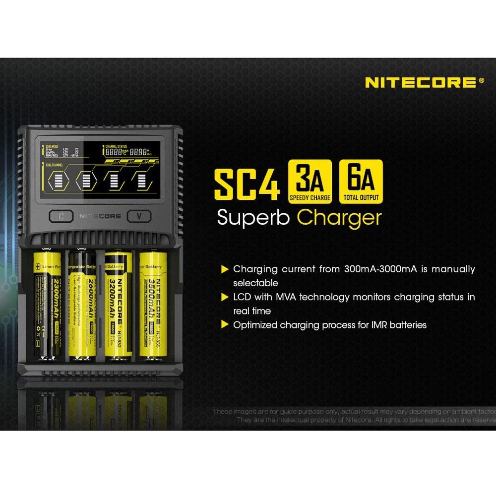 Nitecore SC4 (4-Schacht Schnellladegerät 3A) 7 Nitecore SC4 (4-Schacht Schnellladegerät 3A) – Bild 7