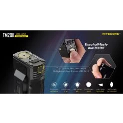 Nitecore TM20K LED Taschenlampe -Outdoor Gear Verkauf nitecore tm20k led taschenlampe8