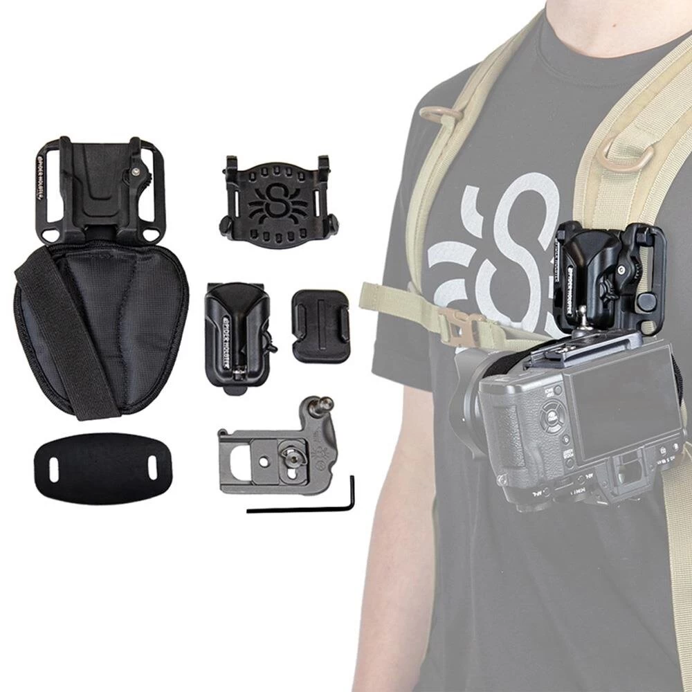 Spider X Backpacker Kit Holster - Rucksackadapter Und Kameraplatte 1 Spider X Backpacker Kit Holster - Rucksackadapter Und Kameraplatte