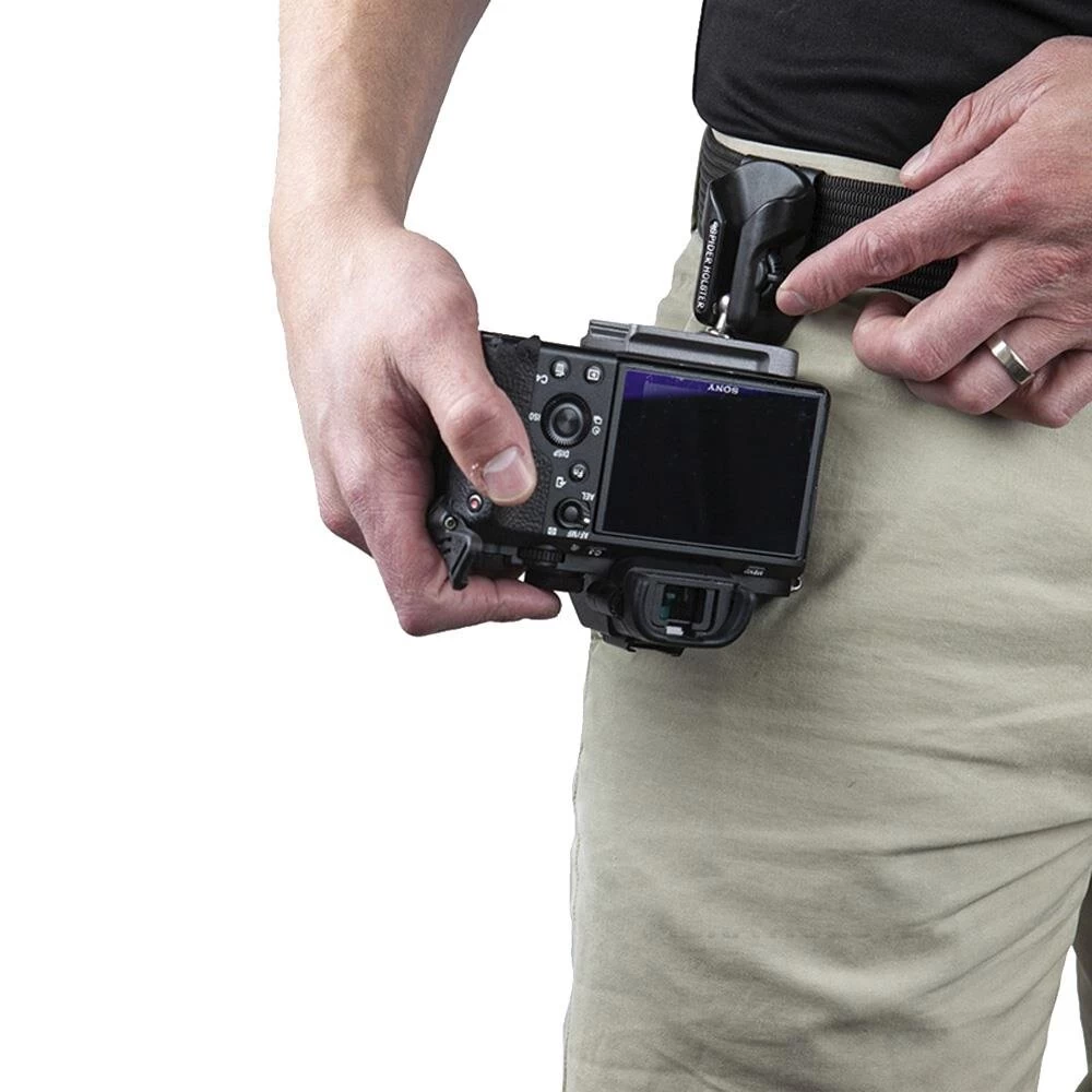 Spider X Holster Set Leichtes Hüft-Tragesystem Für Spiegellose Kameras 1 Spider X Holster Set Leichtes Hüft-Tragesystem Für Spiegellose Kameras