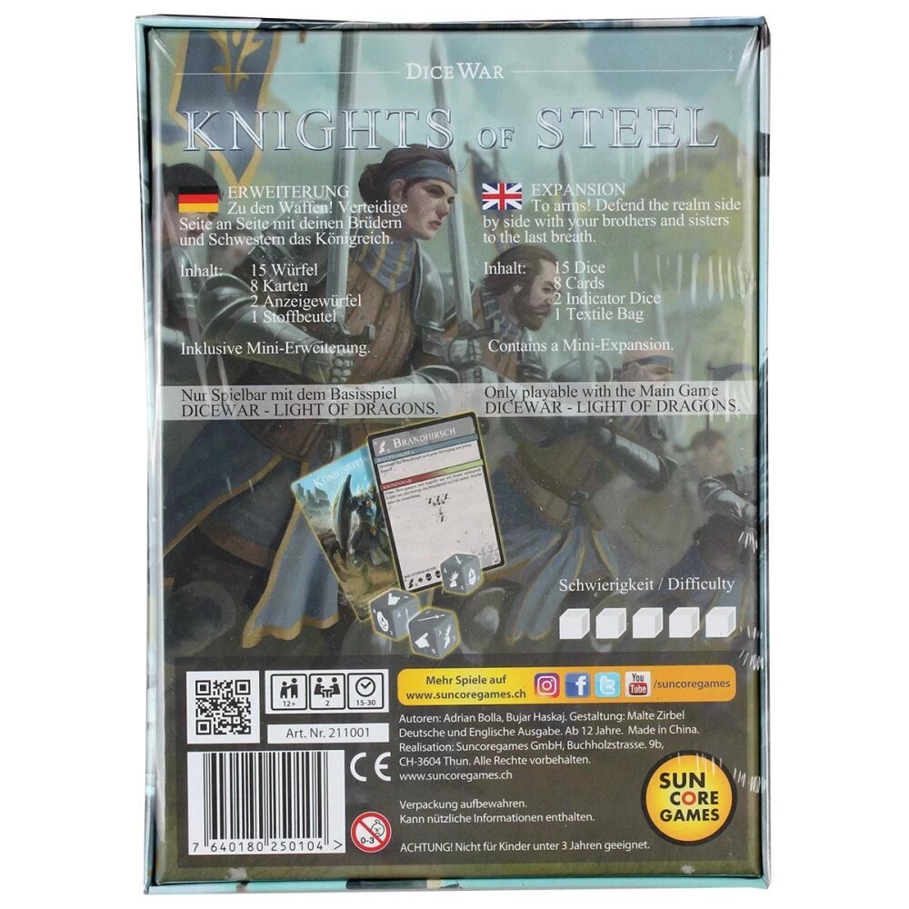 Suncoregames DiceWar - Knights Of Steel 4.Erweiterung (DE/EN) 2 Suncoregames DiceWar - Knights Of Steel 4.Erweiterung (DE/EN) – Bild 2