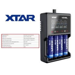 XTAR VC4SL QC3.0 Ladegerät Für Li-Ion & NiMh Akkus -Outdoor Gear Verkauf xtar vc4sl qc30 ladegeraet fuer li ion nimh akkus4