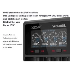 XTAR VC4SL QC3.0 Ladegerät Für Li-Ion & NiMh Akkus -Outdoor Gear Verkauf xtar vc4sl qc30 ladegeraet fuer li ion nimh akkus5